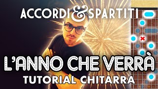 LANNO CHE VERRÀ Tutorial Chitarra  Lucio Dalla [upl. by Nemrak13]