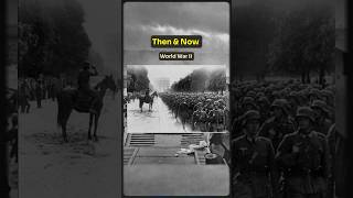 Fascinating Then amp Now Photos Of World War II 🤯 history war ww2 thenandnow military [upl. by Ahsad]