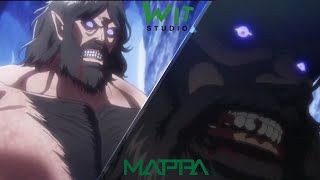 MAPPA VS WIT STUDIO  Grisha Vs Frieda full comparison [upl. by Aileme405]