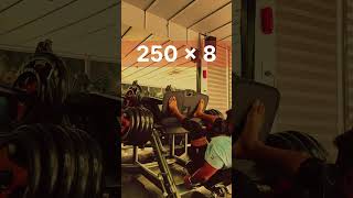 Leg Press 250kgs legpress quadstrength powerlifting strengthtraining viralshort viralshorts [upl. by Enened]