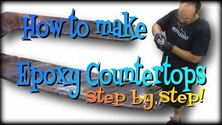 How to Make Epoxy Countertops Step by Step [upl. by Alyar]