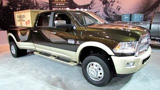 2014 RAM 3500 Laramie Longhorn  Exterior and Interior Walkaround  2013 LA Auto Show [upl. by Jarlen]