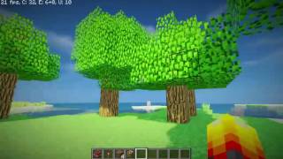 Minecraft Test wShaders  AMD A8 7410 APU [upl. by Soilissav]