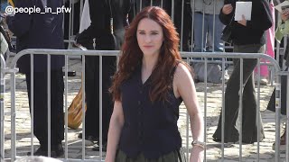 Rachel Brosnahan  Loewe SS25 fashion show in Paris  27092024 [upl. by Nodaj]