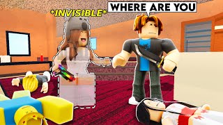 BECOMING INVISIBLE to TRICK PLAYERS in Roblox Murder Mystery 2 [upl. by Amelina]