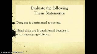 Topic Sentences vs Thesis Statements [upl. by Marline]