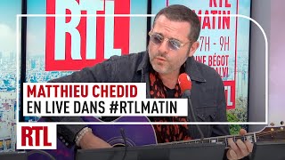 Matthieu Chedid en live dans le studio de RTL Matin [upl. by Atinnek719]