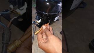 Fridge pin valve breezing fridgerepair ytshort ytviral shorts [upl. by Hsirehc900]