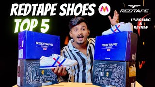 Top 5 Best Red Tape Casual ShoesSneakers for Men🔥Redtape Running Shoes Haul 2024  RAFIQUE SAYYED [upl. by Trebled]