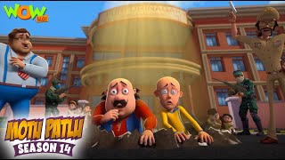 Bahar Ana Mana Hai  Motu Patlu  Season 14  Full Episode  Wow Kidz [upl. by Lyrpa13]