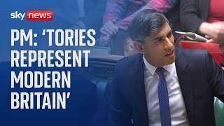 PMQs Tories represent modern Britain  Rishi Sunak [upl. by Weiser]