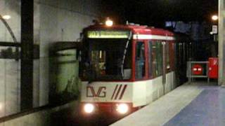 DVG Duisburg Stadtbahn  tram line 903 enters the stadtbahn tunnel [upl. by Amelina]