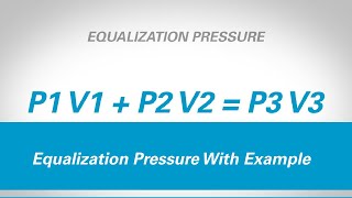 Equalization Pressure  Calculation Explanation amp Examples [upl. by Liederman]