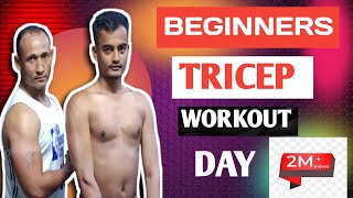 BEGINNERS TRICEP WORKOUT AT GYM BHANDARI FITNESS [upl. by Thurlow]