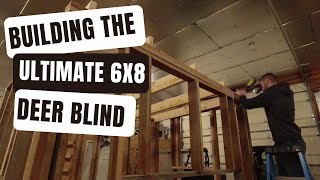 Building the ULTIMATE 6x8 DEER BLIND  LeanTo Roof [upl. by Avrit]