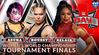 WWE 2K24 DAY 1 ASUKA VS ROUSEY VS BELAIR IN THE FINALS OF THE WORLD CHAMPIONSHIP TOURNAMENT [upl. by Nidia341]