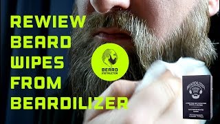 Review Beardilizer beard wipes  Beard Instructor [upl. by Airottiv]