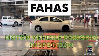 FAHAS  MVPI Motor Vehicle Periodic Inspection in KSA  jeddah mcfoodstories saudiarabia [upl. by Alleacim]