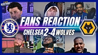 CHELSEA FANS FURIOUS REACTIONS TO CHELSEA 24 WOLVES  PREMIER LEAGUE [upl. by Attevroc]