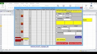 8Terminkalender in Excel selber erstellen Kalenderwoche ermitteln und eintragen [upl. by Haneen]