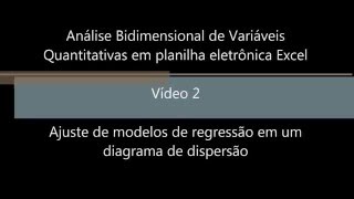 Video 002 Ajuste Modelo Regressao Diagrama Dispersao [upl. by Innavoig347]