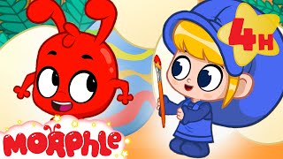 Easter Fun Dinosaur Egg Painting  Morphles Family  My Magic Pet Morphle  Kids Cartoons [upl. by Alcot]