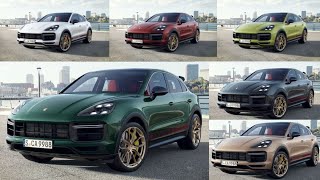 2024 Porsche Cayenne Turbo GT Coupe facelift  All Colors Option  650HP V8 AMAZING SUV [upl. by Elletsyrc777]