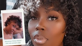 Sisterlock 1 week update How to style new Sisterlocks [upl. by Yelehsa]