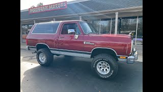 1989 Dodge Ramcharger 4X4 2890000 [upl. by Nedyah]