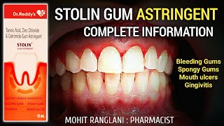 Stolin Gum Astringent  Stolin Gum Astringent How to Use  Stolin Gum Astringent for Bleeding Gums [upl. by Maryrose]