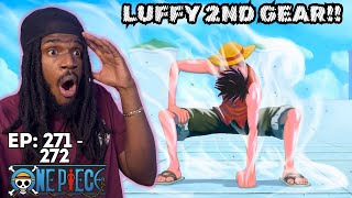 LUFFY 2ND GEAR  ONE PIECE REACTION EPISODE 271  272  ANIME  SUB [upl. by Krever827]