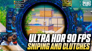 Amazing Sniping and Clutches on ULTRA HD 90 FPS PUBG Mobile Gameplay  Kafan Gaming [upl. by Parsons647]