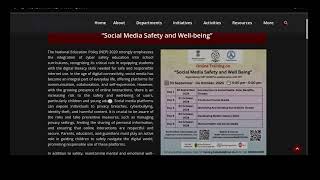 CIET  NCERT Training quot Social media Safety and well beingquot [upl. by Esdras]