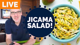 Jicama Mango Salad with Cilantro amp Lime [upl. by Ahsiekahs598]