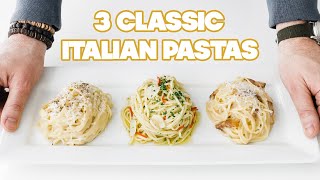 3 EasytoMake Classic Italian Pasta Recipes [upl. by Bensky]