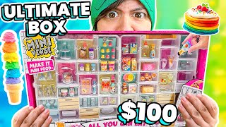 I Bought 100 ULTIMATE Miniature Food Collection [upl. by Laural49]