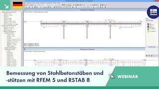 Webinar Bemessung von Stahlbetonstäben und stützen mit RFEM 5 und RSTAB 8 [upl. by Dimitri]