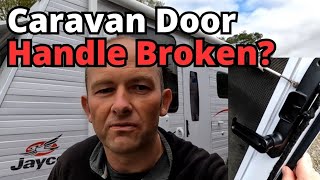 INSIDE HANDLE on Camec caravan door BROKEN How to replace with new handle [upl. by Patrizia]