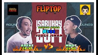 Fliptop Isabuhay 2017  Apekz vs Mhot  Review Video 533 [upl. by Lledrev]