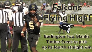 Burlington Twp 32 Timber Creek 0  West Jersey Football League  Week 7  JuJuan Lee 3 TDs [upl. by Enitsahc]