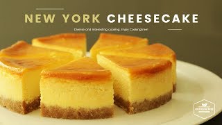 뉴욕 치즈케이크 만들기  New York cheesecake Rcipe  ニューヨークチーズケーキ Cookingtree쿠킹트리 [upl. by Mohr]