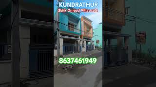 kundrathur 3bhk Independent House for sale foryou home a2z [upl. by Nanreik199]