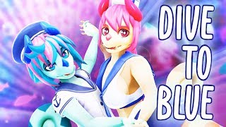 【MMD】 Dive to Blue  ft POM and GRIMBELLE [upl. by Ahsaf92]