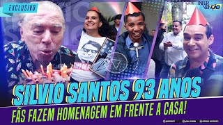 EXCLUSIVO SILVIO SANTOS RECEBE HOMENAGEM DOS FÃS EM SUA CASA E REVELA VOLTAR PARA A TV I 223 [upl. by Karita]