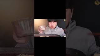 Sangyoon funny moments while eating noodles shorts asmr sangyoon funny [upl. by Leatrice]