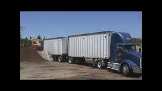 Backing up a Double Semi Tractor Trailer 5 [upl. by Ajat42]