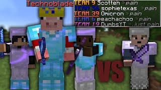 Technoblade causes us pain in 36000 Minecraft tournament [upl. by Laurice]