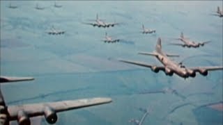 WW2  The Bombing of Germany Real Footage in Colour [upl. by Einre]