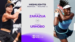 Renata Zarazua vs Akasha Urhobo  2024 Mérida Round 1  WTA Match Highlights [upl. by Hannaoj]