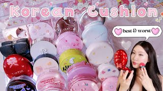 BEST amp WORST Korean Cushion Foundation HONEST Review TIRTIR Unleashia etc kbeauty koreanmakeup [upl. by Junko]